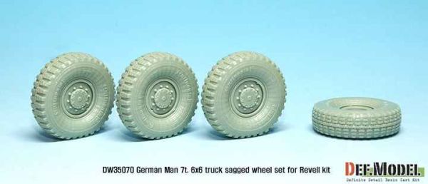 German Man 7t. milgl 6x6 Truck Sagged Wheel set  детальное изображение Смоляные колёса Афтермаркет