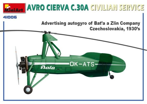 AVRO CIERVA C.30A Цивільна служба детальное изображение Самолеты 1/35 Самолеты