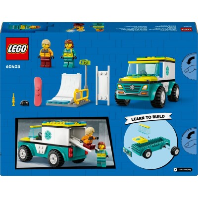 LEGO City Ambulance and Snowboarder 60403 детальное изображение City Lego
