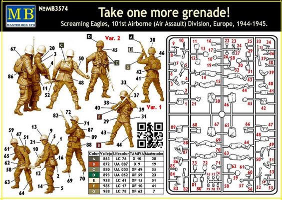 &gt;
  “Take one more grenade! Screaming
  Eagles, 101st Airborne (Air Assault)
  Division, Europe, 1944-1945” детальное изображение Фигуры 1/35 Фигуры