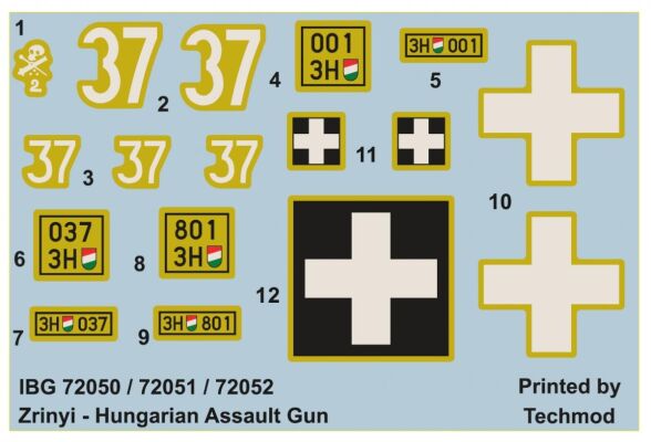 40/43M Zrinyi II – Hungarian 105mm Assault Gun детальное изображение Бронетехника 1/72 Бронетехника