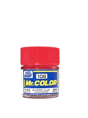  Character Red semigloss, Mr. Color solvent-based paint 10 ml. (Обычный Красный полуматовый) детальное изображение Нитрокраски Краски