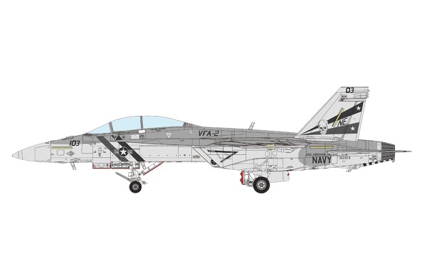 Збірна модель 1/48 літак Boeing F/A-18F Super Hornet Bounty Hunters Meng LS-016 детальное изображение Самолеты 1/48 Самолеты