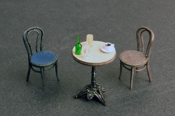 A set of furniture and utensils for a cafe детальное изображение Аксессуары 1/35 Диорамы