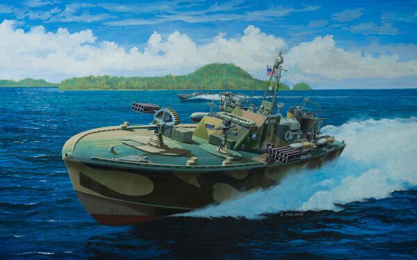 Военный катер Patrol Torpedo Boat PT-579 / PT-588 детальное изображение Флот 1/72 Флот