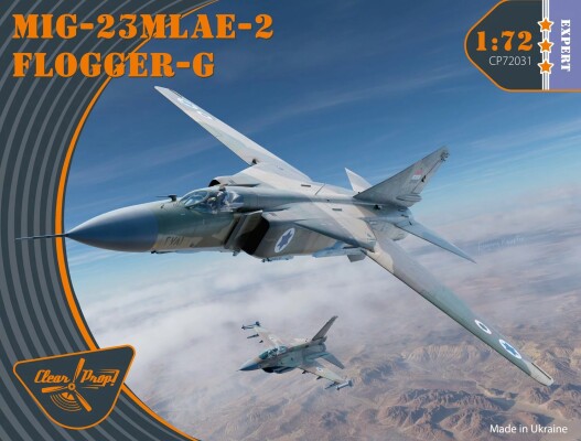 Збірна модель 1/72 Літак MiG-23 MLAE-2 Flogger-G Clear Prop 72031 детальное изображение Самолеты 1/72 Самолеты