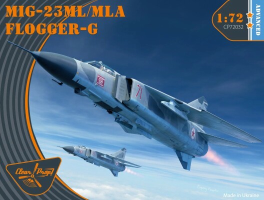 Scale model 1/72 Aircraft MiG-23 ML/MLA Flogger-G Clear Prop 72032 детальное изображение Самолеты 1/72 Самолеты