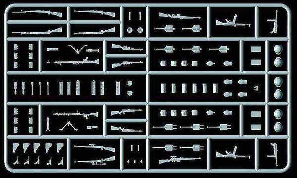 Модельный комплект немецкого пехотного оружия времен Второй мировой войны детальное изображение Аксессуары 1/35 Диорамы