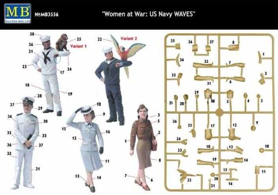 &quot;Women at War: US Navy WAVES&quot; детальное изображение Фигуры 1/35 Фигуры