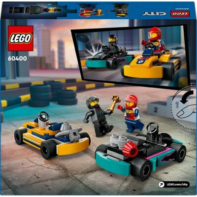 LEGO City GO-Karts and Race Drivers 60400 детальное изображение City Lego