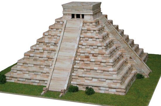 Керамический конструктор - пирамида Кукулькана, Мексика (TEMPLO DE KUKULCAN) детальное изображение Керамический конструктор  Конструкторы