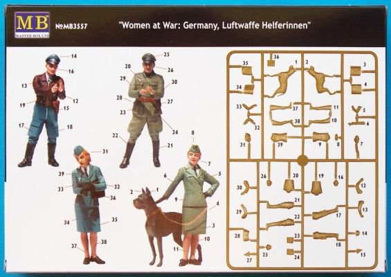 «Женщины на войне: Германия, Люфтваффе Хельфериннен» детальное изображение Фигуры 1/35 Фигуры