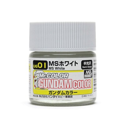 Nitro based acrylic paint Gundam Color (10ml) MS White Mr.Color UG1 детальное изображение Акриловые краски Краски