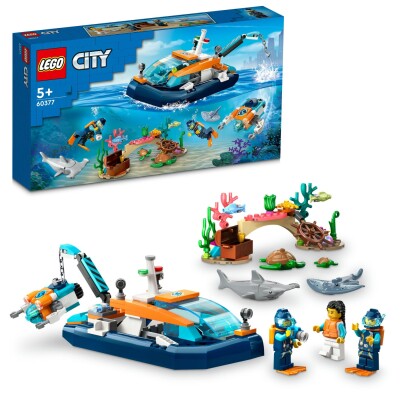 Конструктор LEGO City Исследовательская подводная лодка 60377 детальное изображение City Lego
