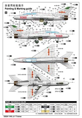 Сборная модель JJ-7 Trainer детальное изображение Самолеты 1/48 Самолеты