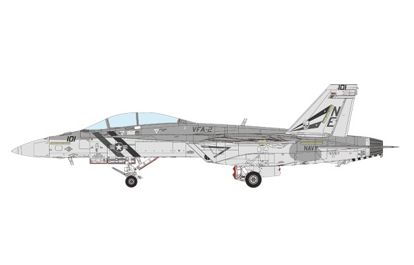 Збірна модель 1/48 літак Boeing F/A-18F Super Hornet Bounty Hunters Meng LS-016 детальное изображение Самолеты 1/48 Самолеты
