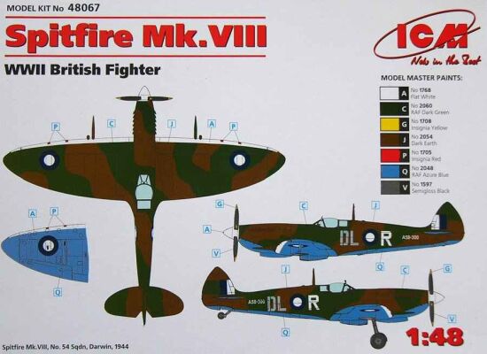 Spitfire Mk.VIII детальное изображение Самолеты 1/48 Самолеты