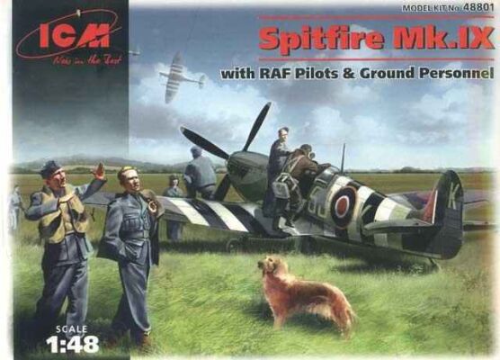 Spitfire Mk.IX with RAF Pilots and Ground Personnel детальное изображение Самолеты 1/48 Самолеты