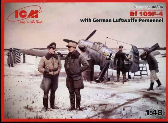 Bf 109F-4 with German Luftwaffe Personnel детальное изображение Самолеты 1/48 Самолеты