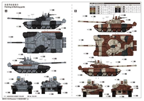 T-72B3M MBT детальное изображение Бронетехника 1/35 Бронетехника