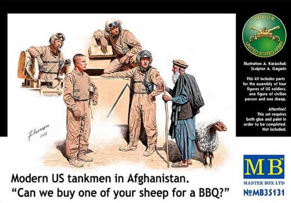 Современные американские танкисты в Афганистане детальное изображение Фигуры 1/35 Фигуры