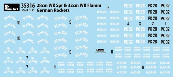 Немецкие Снаряды 28см WK Spr и 32см WK FLAMM детальное изображение Аксессуары 1/35 Диорамы