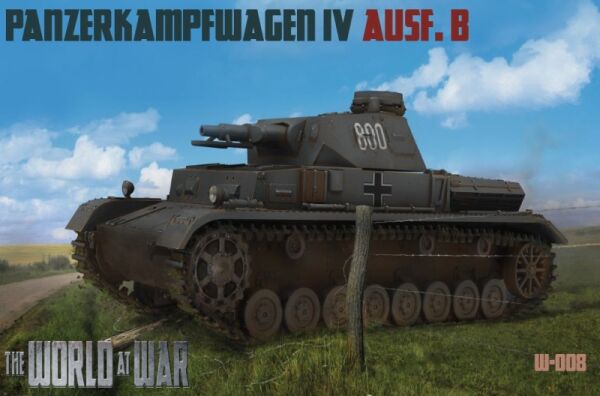 Збірна модель танка Pz.Kpfw. IV Ausf. B детальное изображение Бронетехника 1/76 Бронетехника