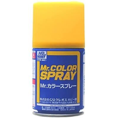 Аэрозольная краска Yellow / Желтый Mr.Color Spray (100 ml) S4 детальное изображение Краска / грунт в аэрозоле Краски