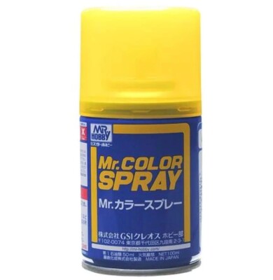 Аэрозольная краска Clear Yellow / Прозрачный желтый Mr.Color Spray (100ml) S48 детальное изображение Краска / грунт в аэрозоле Краски