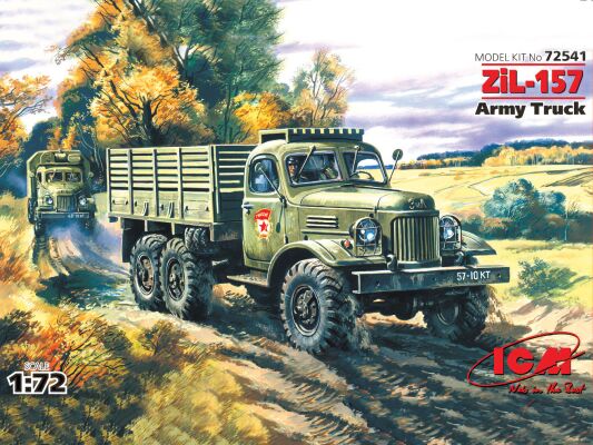 ЗиЛ-157, армейский грузовой автомобиль детальное изображение Автомобили 1/72 Автомобили