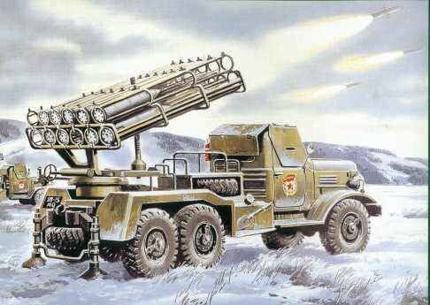 BM-24-12 Multiple Launch Rocket System on ZiL-157 base детальное изображение Автомобили 1/72 Автомобили