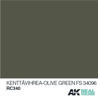 Kenttävihrea-olive green fs 34096 / Оливково-зеленый FS 34096 детальное изображение Real Colors Краски