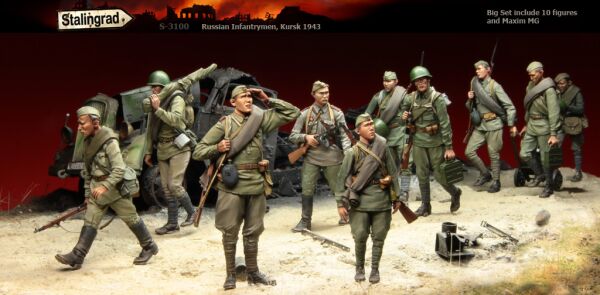 Советские пехотинцы детальное изображение Фигуры 1/35 Фигуры