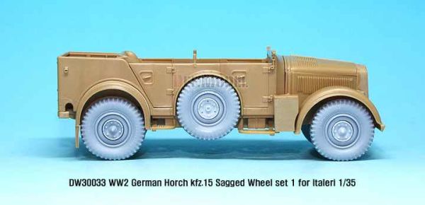 German Horch kfz.15 Wheel set 1  детальное изображение Смоляные колёса Афтермаркет