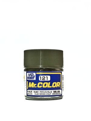  RLM81 Brown Violet semigloss, Mr. Color solvent-based paint 10 ml. (Коричнево-Фиолетовый полумат) детальное изображение Нитрокраски Краски