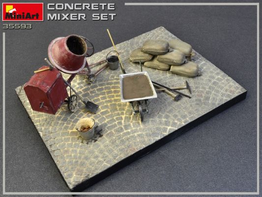 Concrete Mixer Set детальное изображение Аксессуары 1/35 Диорамы