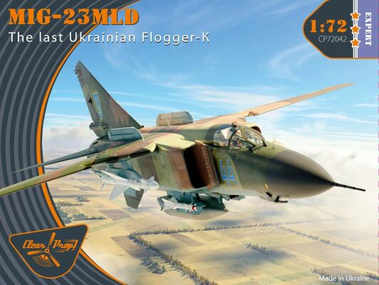 Scale model 1/72 fighter MiG-23 MLD The last Ukrainian Flogger-К Clear Prop 72042 детальное изображение Самолеты 1/72 Самолеты