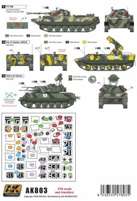 Набор декалей  для техники российской морской пехоты детальное изображение Декали Афтермаркет