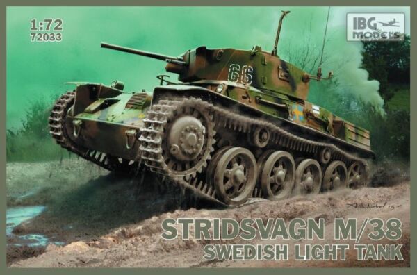 Збірна модель шведського легкого танка Stridsvagn m/38 детальное изображение Бронетехника 1/72 Бронетехника