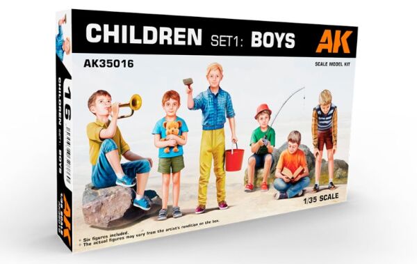 CHILDREN SET 1: BOYS 1/35 Scale Model Kit детальное изображение Фигуры 1/35 Фигуры