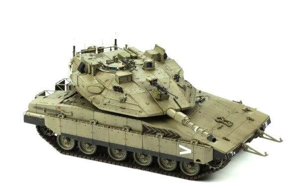 Сборная модель 1/35 танк Меркава Mk.4M с комплексом активной защиты Trophy Менг TS-036 детальное изображение Бронетехника 1/35 Бронетехника