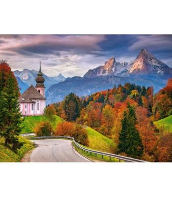 Пазл Осінь у Баварських Альпах, Німеччина 2000 шт детальное изображение 2000 элементов Пазлы