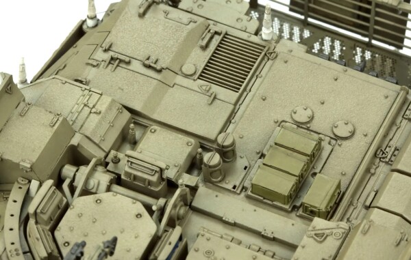 Сборная модель 1/35 танк Меркава Mk.4M с комплексом активной защиты Trophy Менг TS-036 детальное изображение Бронетехника 1/35 Бронетехника