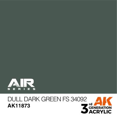 Acrylic paint Dull Dark Green (FS 34092) AIR AK-interactive AK11873 детальное изображение AIR Series AK 3rd Generation