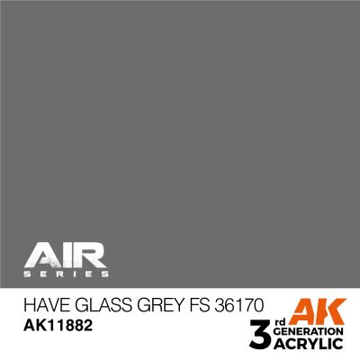 Акриловая краска Have Glass Grey / Серое стекло (FS36170)  AIR АК-интерактив AK11882 детальное изображение AIR Series AK 3rd Generation