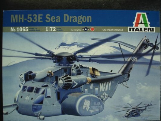 Сборная модель 1/72 Вертолет MH-53E Sea Dragon Италери 1065 детальное изображение Вертолеты 1/72 Вертолеты