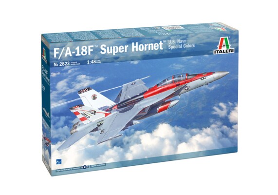 Assembly model 1/48 Aircraft F/A-18F Super Hornet Italeri 2823 детальное изображение Самолеты 1/48 Самолеты