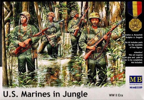 «Морська піхота США в джунглях, часи Другої світової війни» детальное изображение Фигуры 1/35 Фигуры