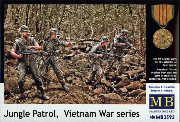 Патруль джунглей, серия &quot;Война во Вьетнаме&quot; детальное изображение Фигуры 1/35 Фигуры