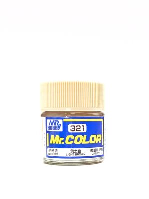 Light Brown semigloss, Mr. Color solvent-based paint 10 ml / Світло-коричневий напівглянсовий детальное изображение Нитрокраски Краски